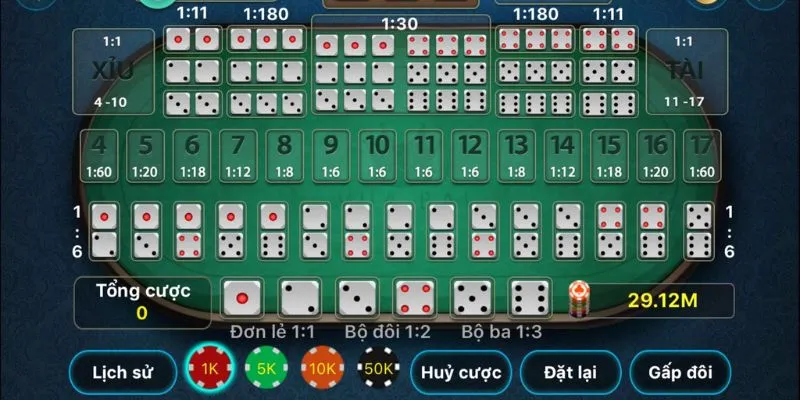 Các phiên bản sicbo thu hút nhiều người